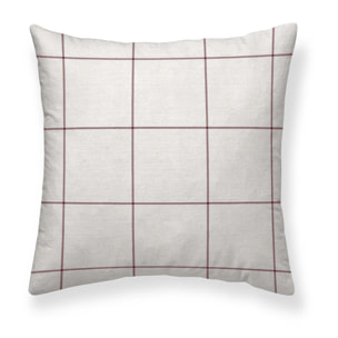 Taie d'oreiller Red Windowpana