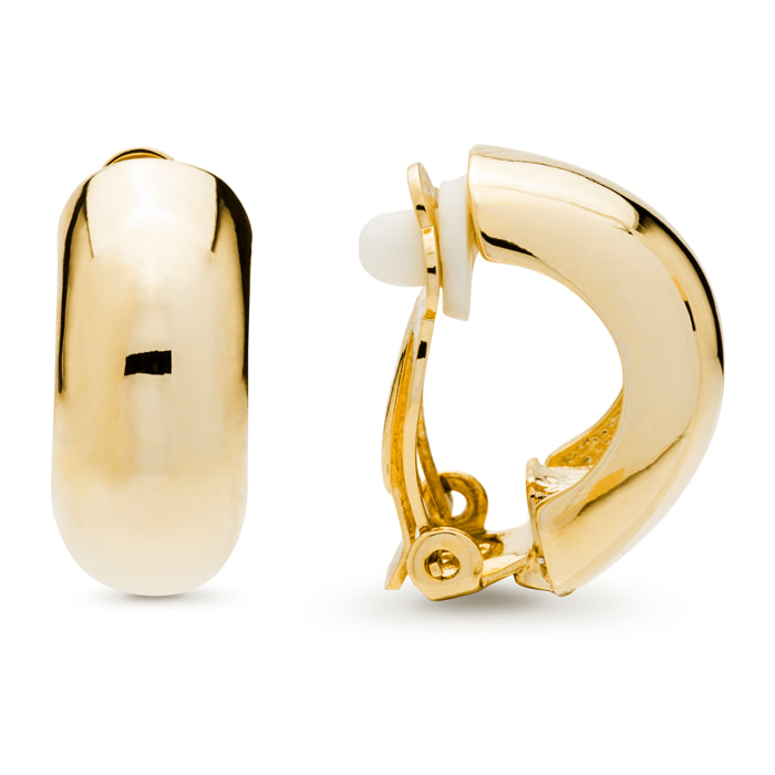 Pendientes acabados en oro amarillo de 18K