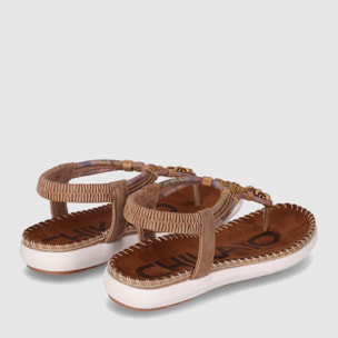 Sandalias - Cuero - Tacón: Bajo