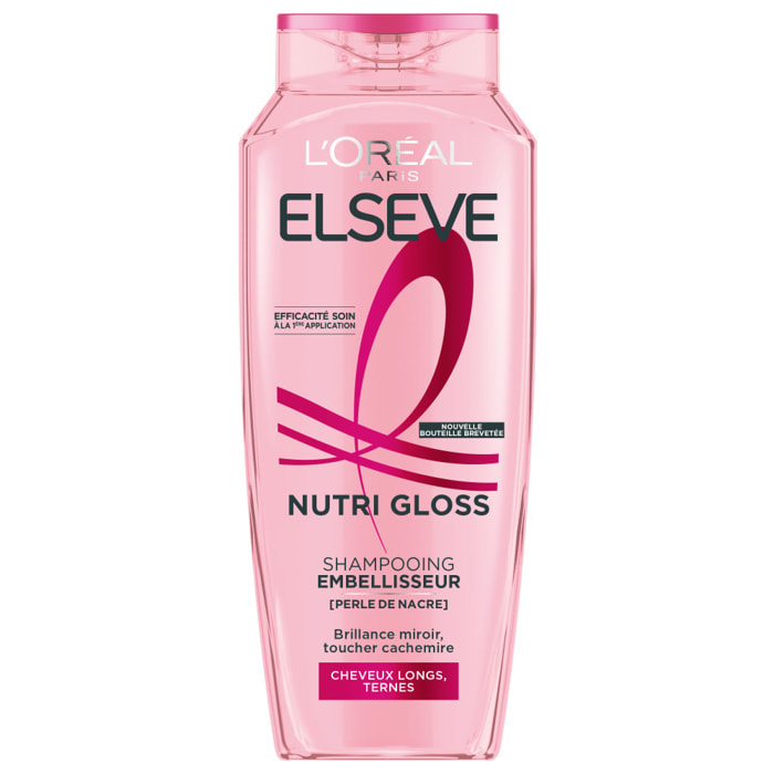 Lot de 12 - L'Oréal Paris Elseve Nutri Gloss Shampooing Embellisseur 300ml