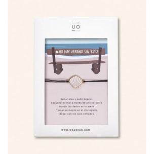 Pulsera charm "No hay verano sin esto"