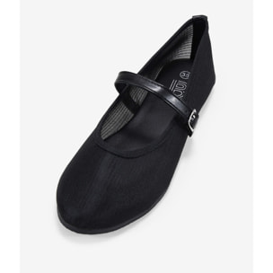 Bailarinas de malla negras con tira ajustable