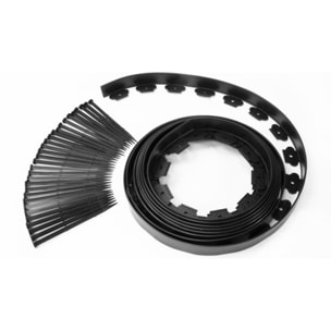 Bordurette 10m pour parterre en plastique noir