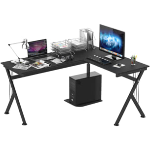 Mesa de Ordenador PC Madera Mesa Esquinera de Forma L Mesa Oficina Hogar