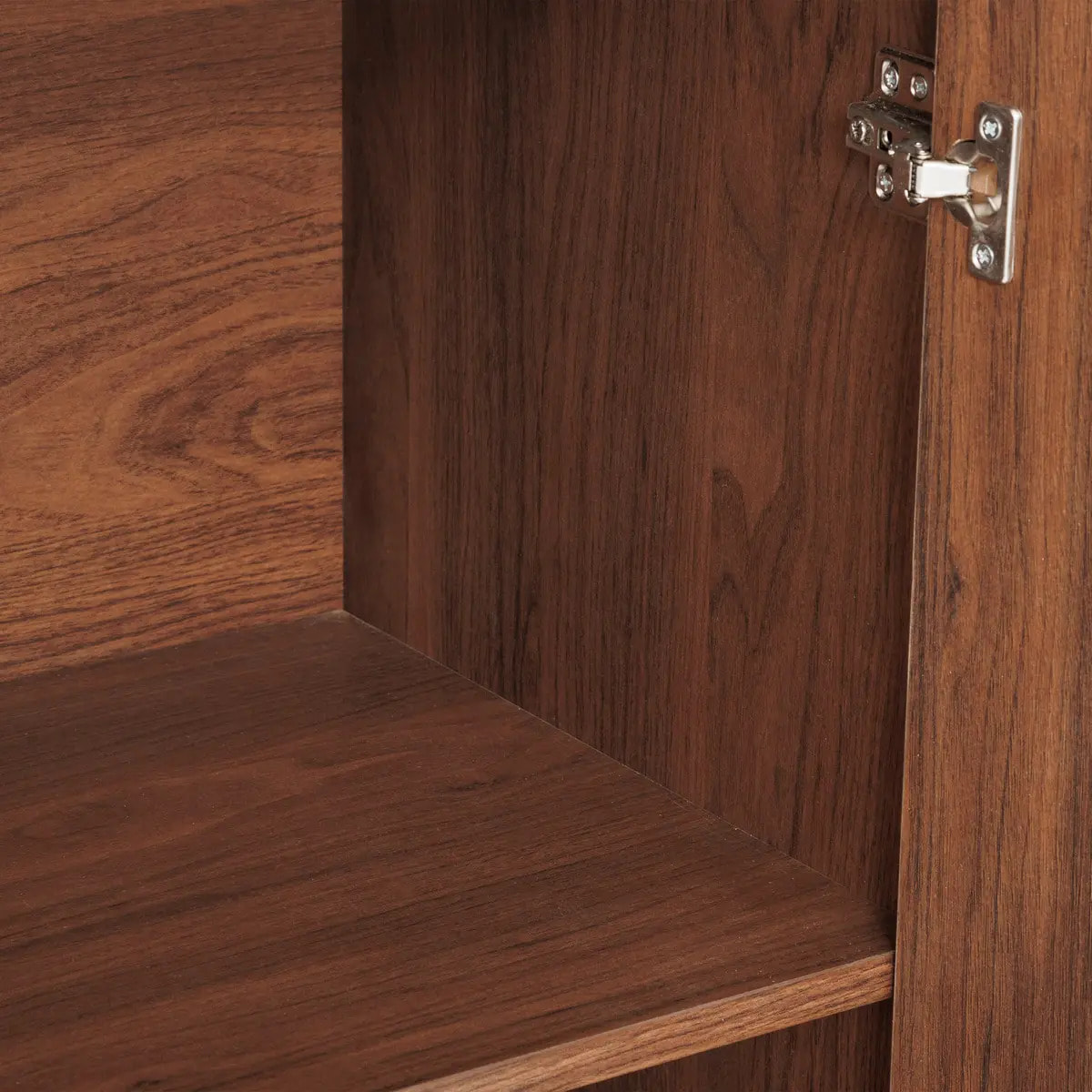 Buffet 2 portes 1 étagères Wany marron 80x40cm