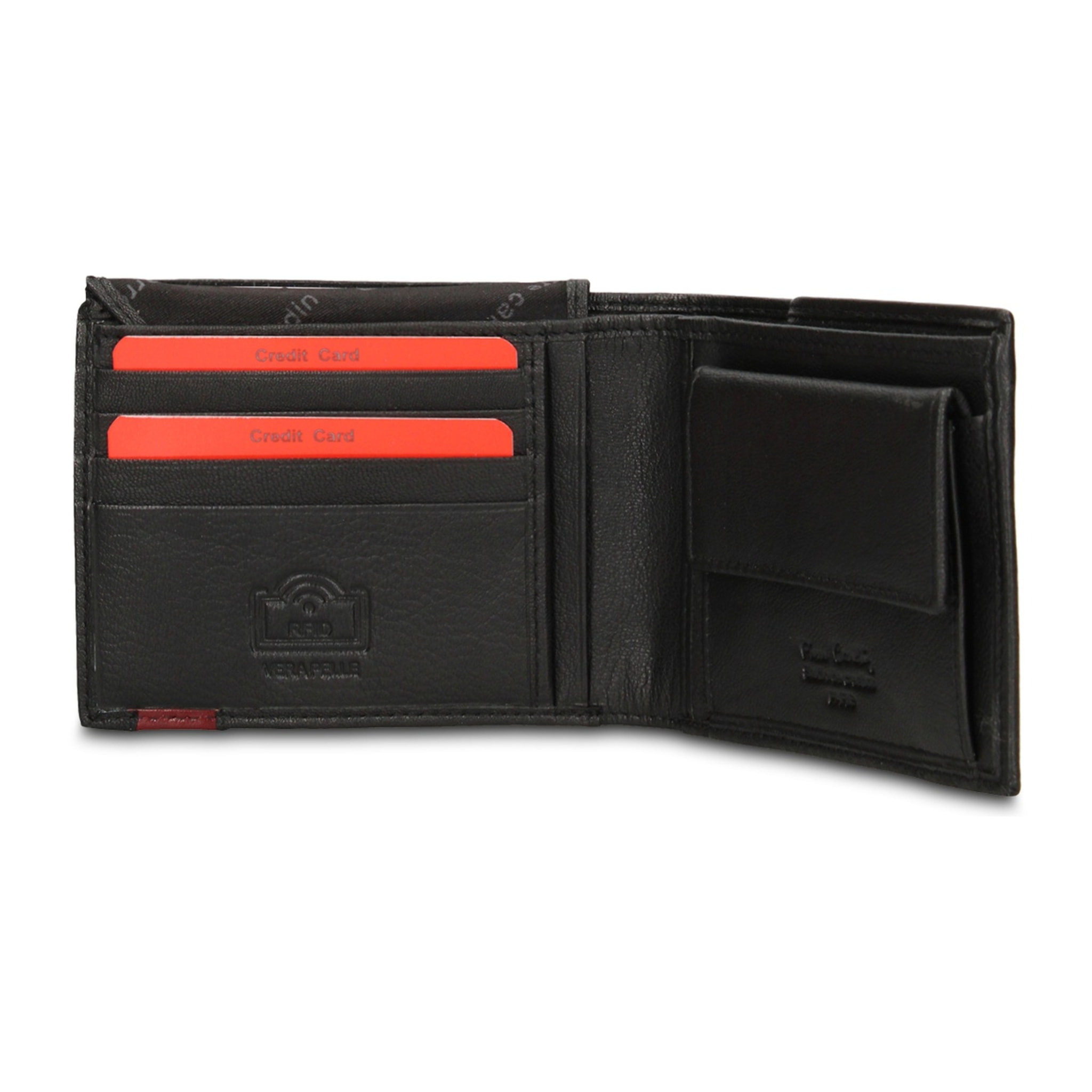 Portafoglio uomo in vera pelle - Modello Erebo Elite - Casual - 12.0 x 9.0 x 2.0 cm