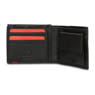 Portafoglio uomo in vera pelle - Modello Erebo Elite - Casual - 12.0 x 9.0 x 2.0 cm