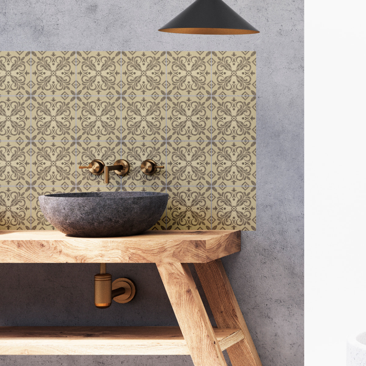 Stickers muraux - Sticker Mural Carrelage adhésif Cuisine Salle de Bain - 24 STICKERS CARRELAGES AZULEJOS HUMBERTO