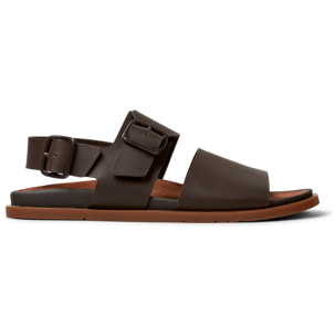 Sandalias - CAMPER Lluc Sandal - Marron - Cuero liso