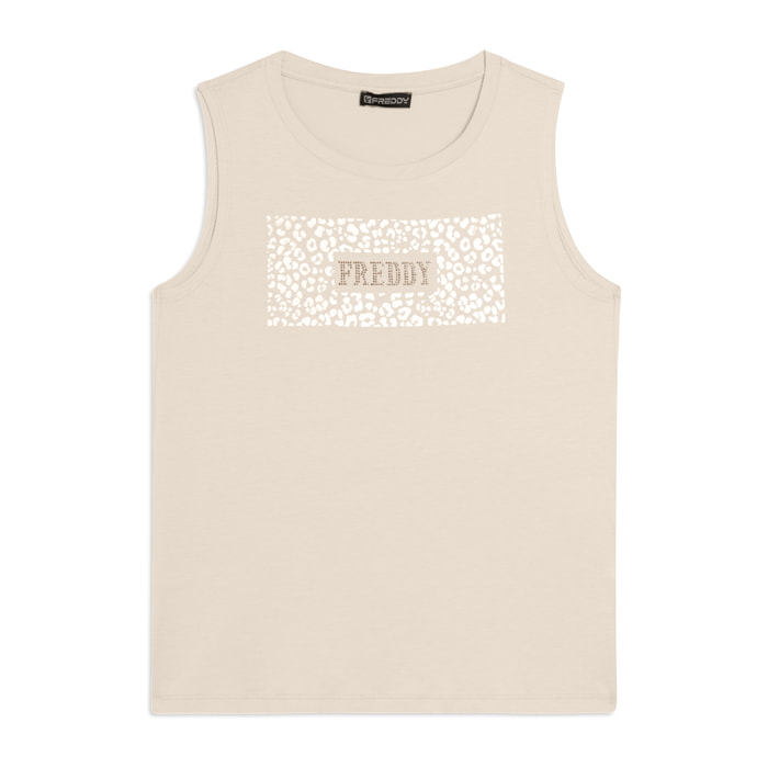 Canotta con Logo FREDDY e Grafica Animalier