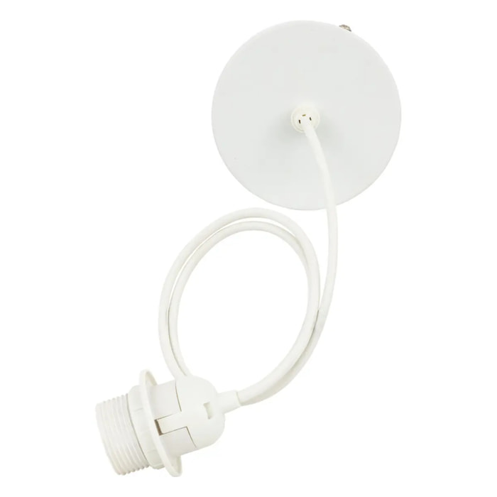 Cable électrique pour suspension métal blanc L80cm