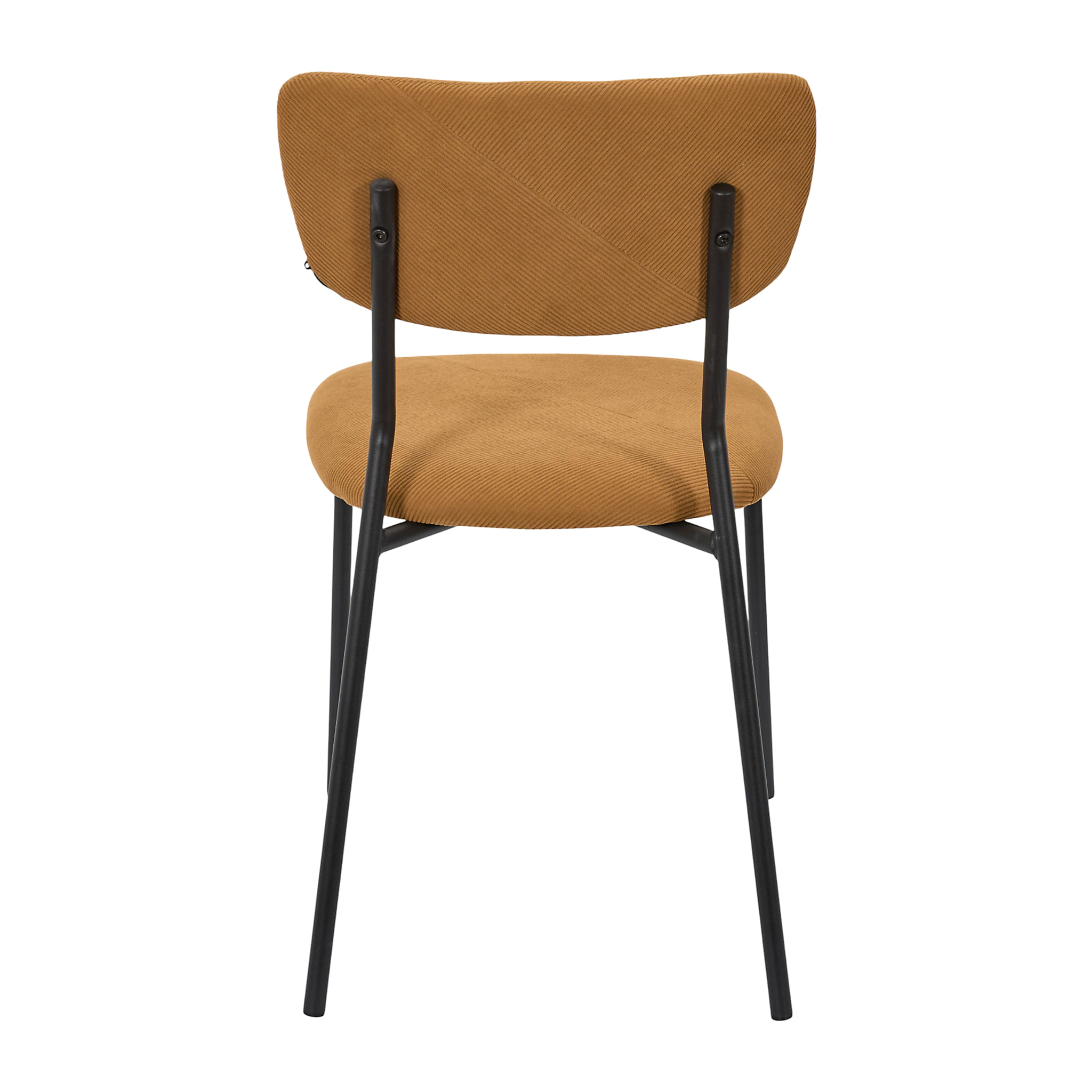Lot de 4 Chaises - HOME DECO FACTORY - Jules - Côtelees - Jaunes