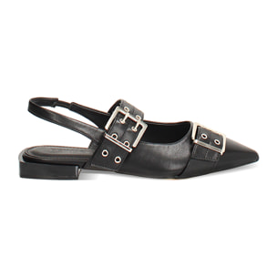 Ballerine slingback nere eleganti