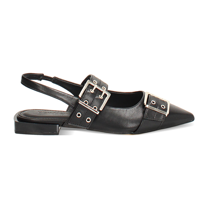 Ballerine slingback nere eleganti