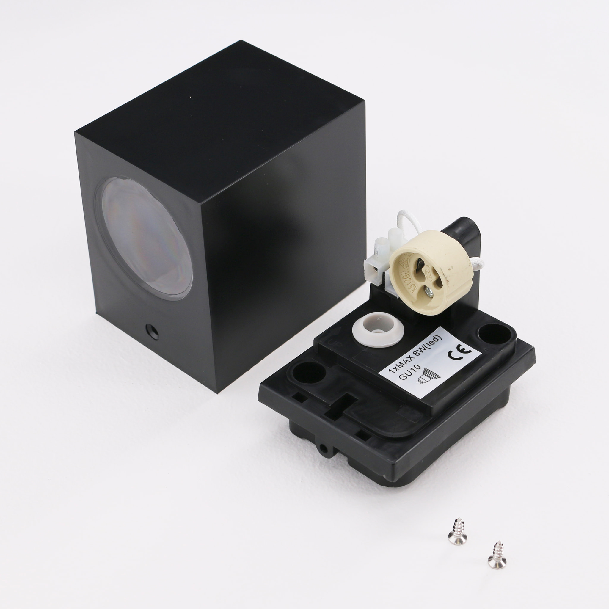 Forlight Exsitentes aplique exterior para bombilla gu10 en negro