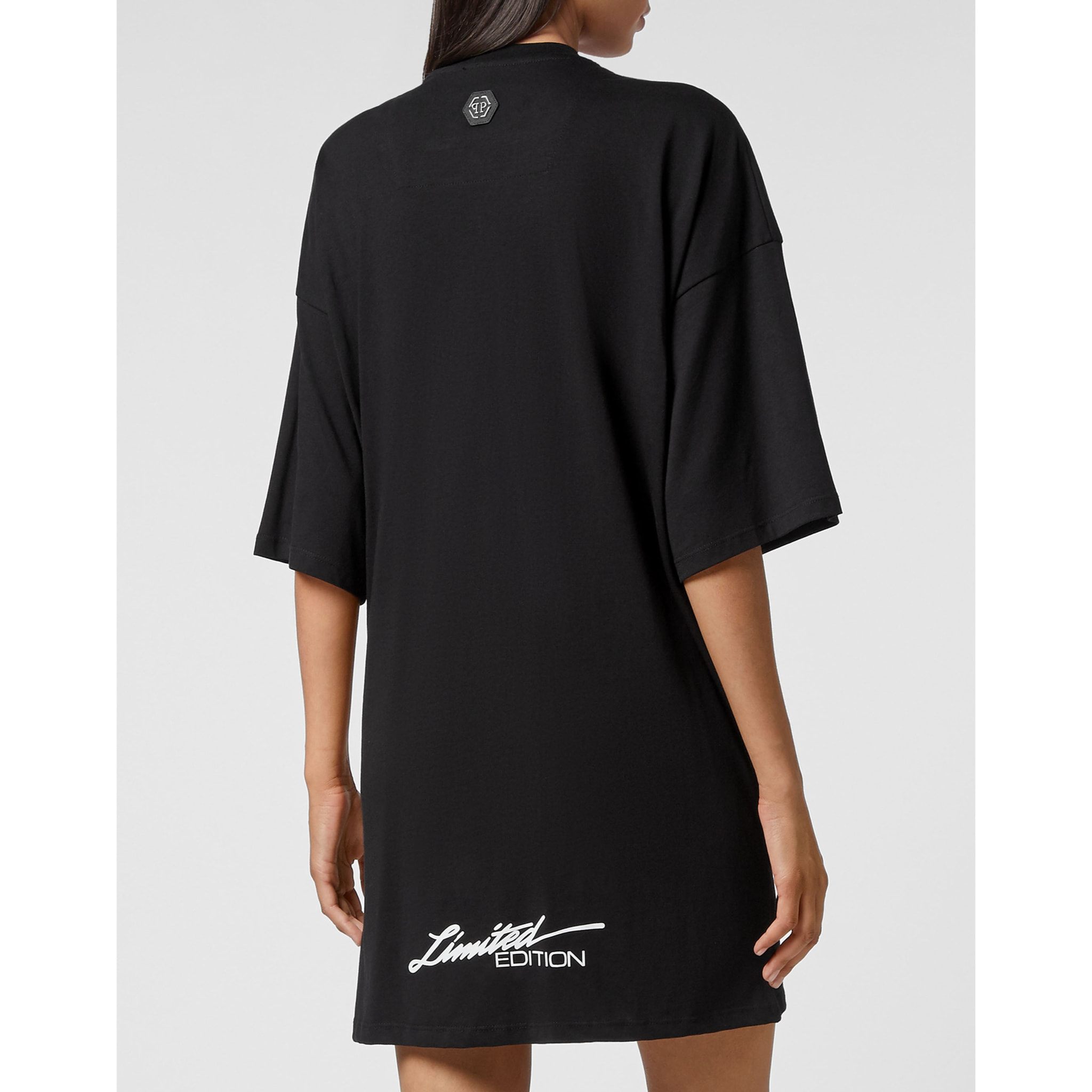 PHILIPP PLEIN Camiseta Vestido Corto SKELETON