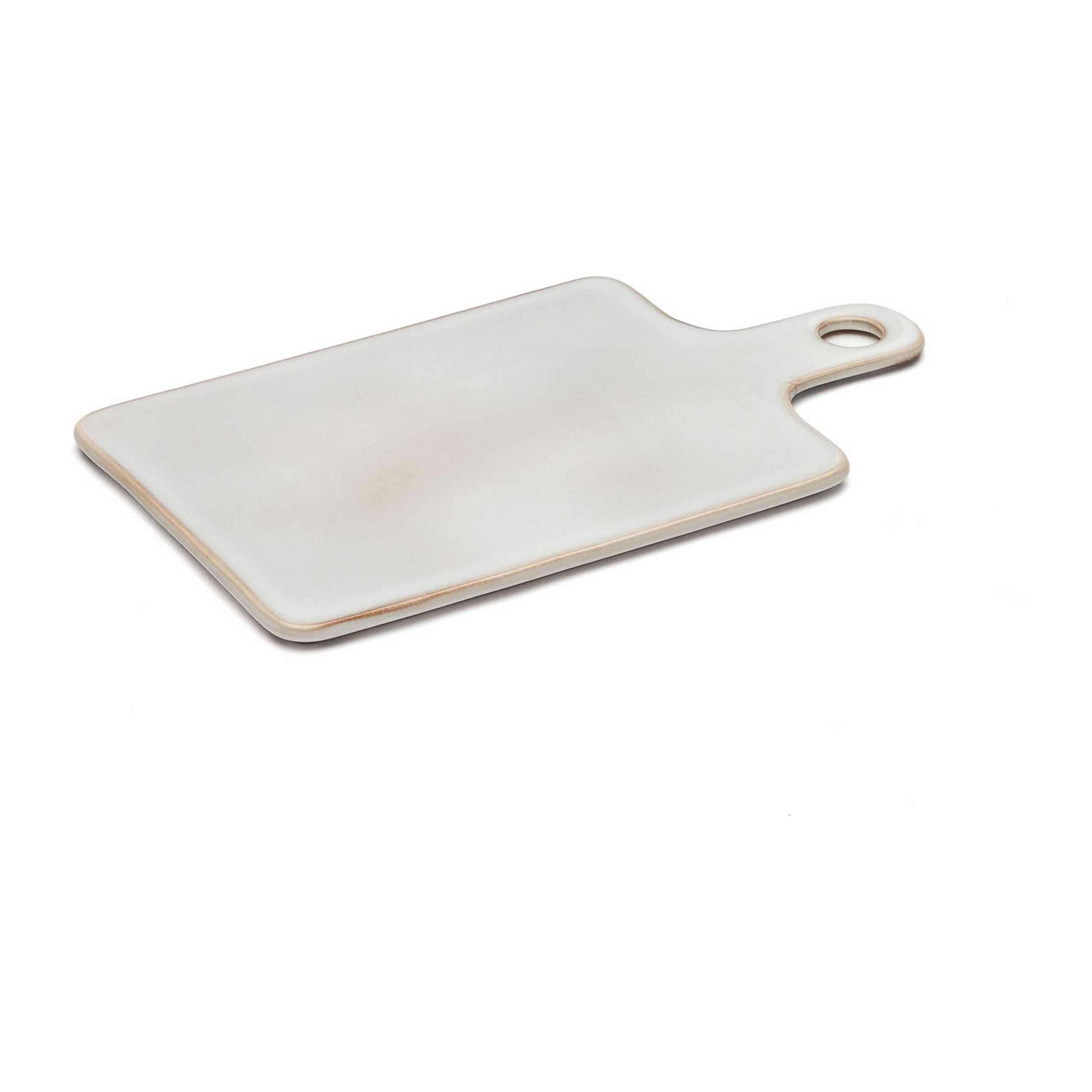 Kave Home - Tagliere Portbou in ceramica bianca