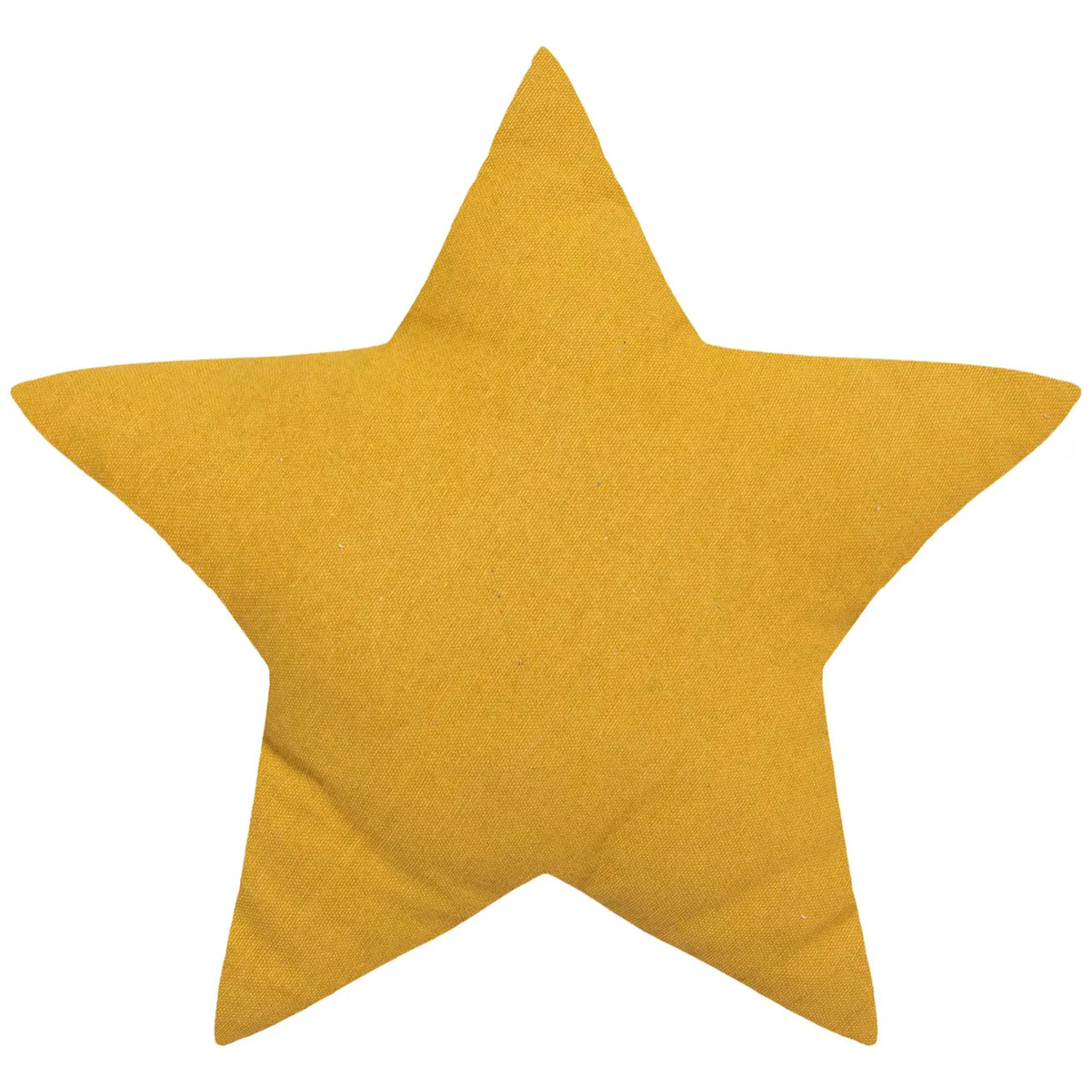 Coussin enfant "Berlingot" étoile jaune moutarde 40x40cm