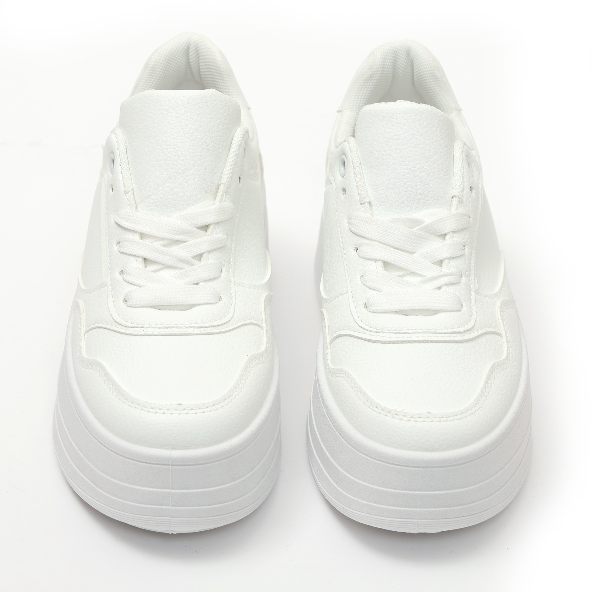 Sneakers in simil pelle platform