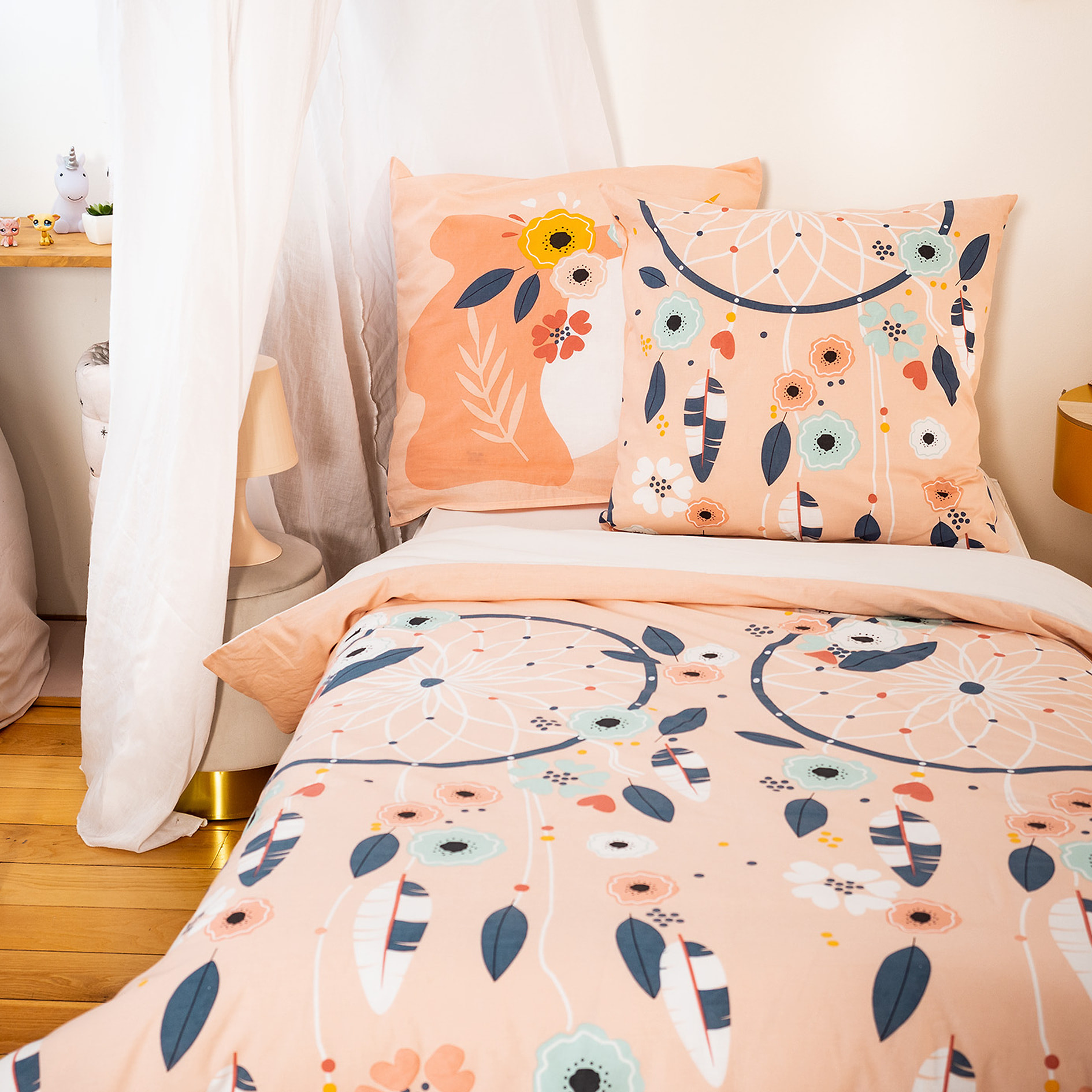 Parure de lit enfant 100% coton - PRUNELLIA