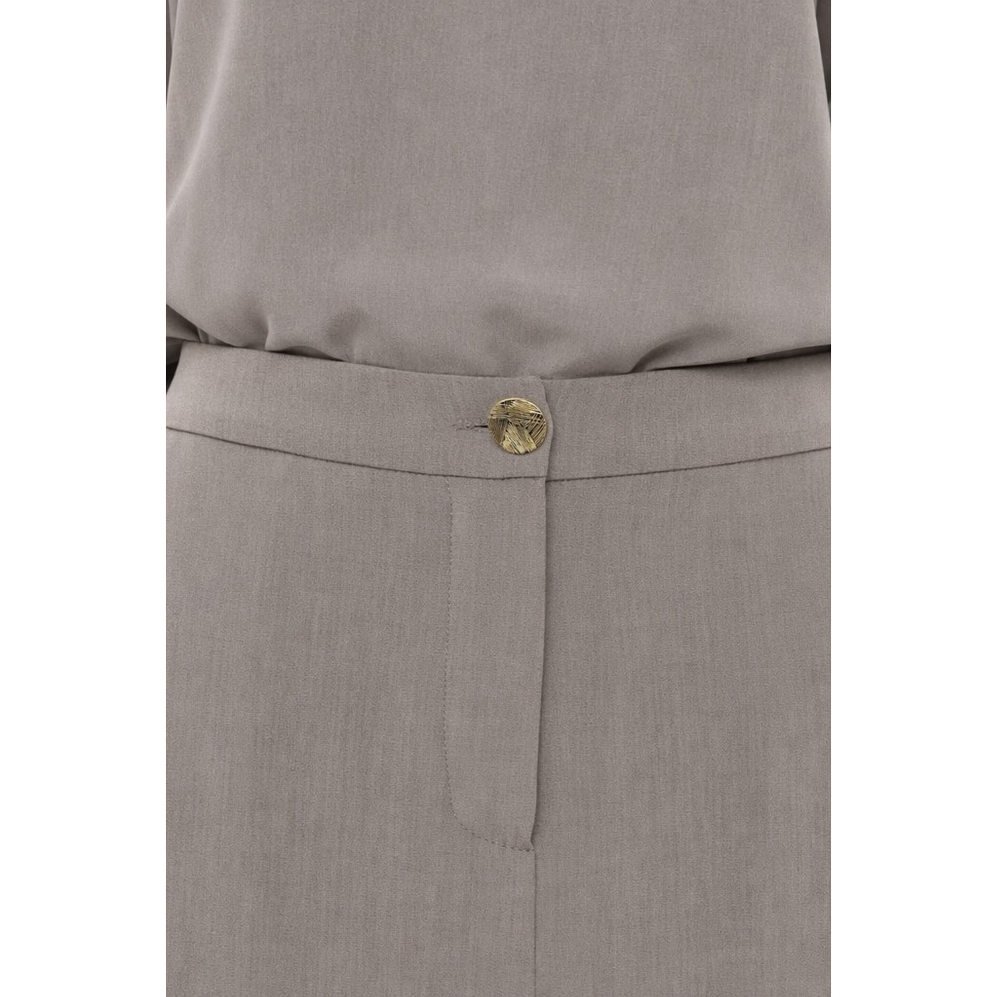 Kocca - Gonna midi da donna a vita alta con spacco e bottone Donna