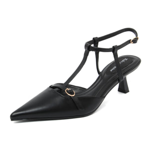 Slingback Donna colore Nero-Altezza tacco:6,5cm