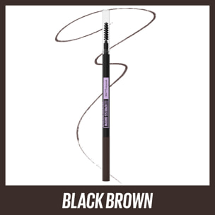 Maybelline New York Brow Ultra Slim Crayon à sourcils rétractable Black Brown