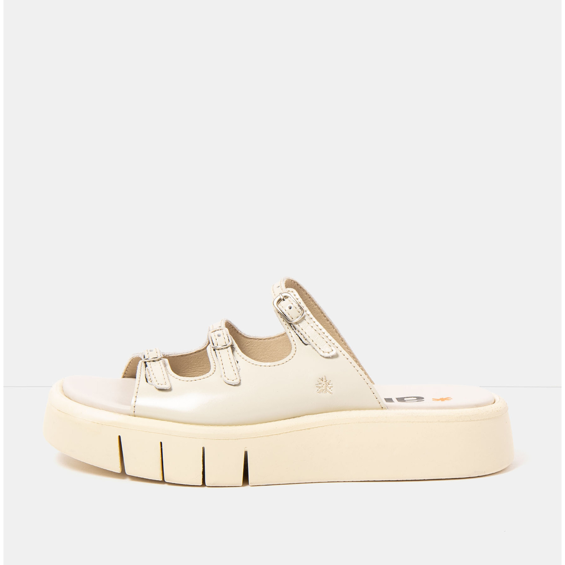 Sandalias 1847 NAPPA SHINNY CREAM/ MALAGA color Cream
