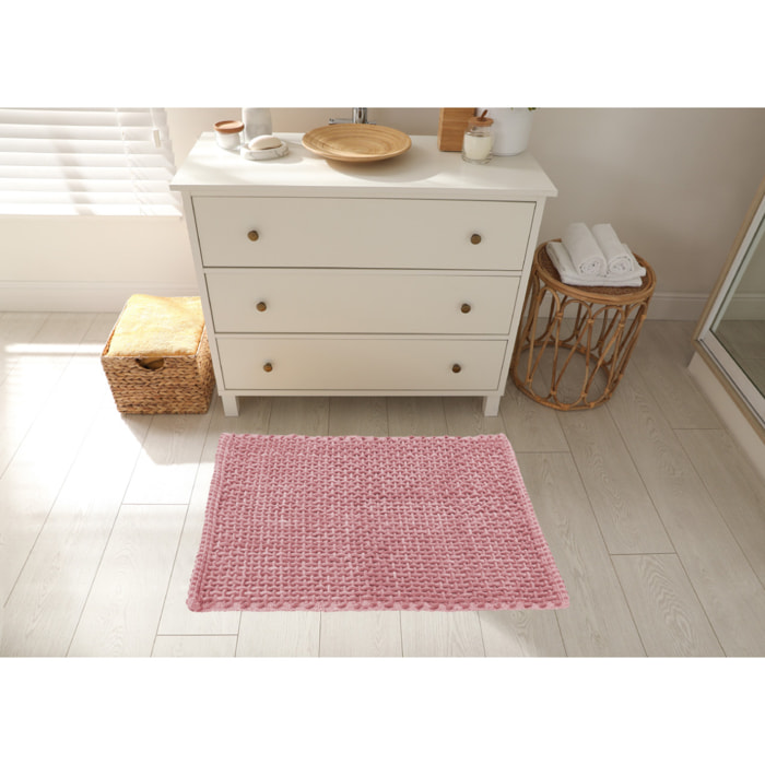 Tappeto Bagno Doccia Antiscivolo Super Assorbente Modello Osaka Rosa