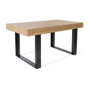 Tables à manger fixes Brixton - Bois - Noir