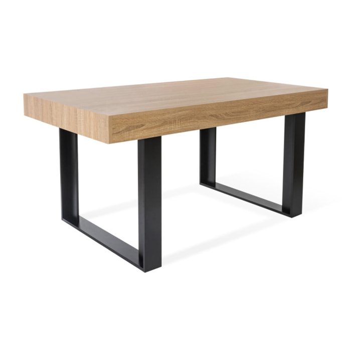 Tables à manger fixes Brixton - Bois - Noir