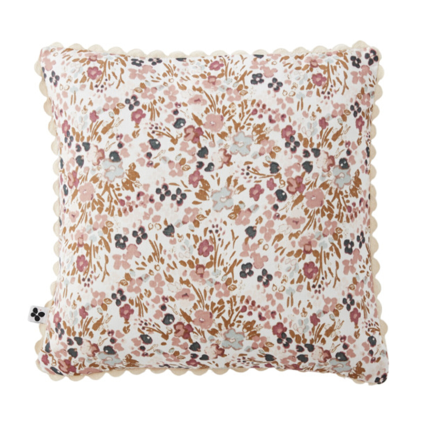 Lot de 2 Coussins 40 x 40 cm en Gaze de Coton avec Crochet - CAPUCINE