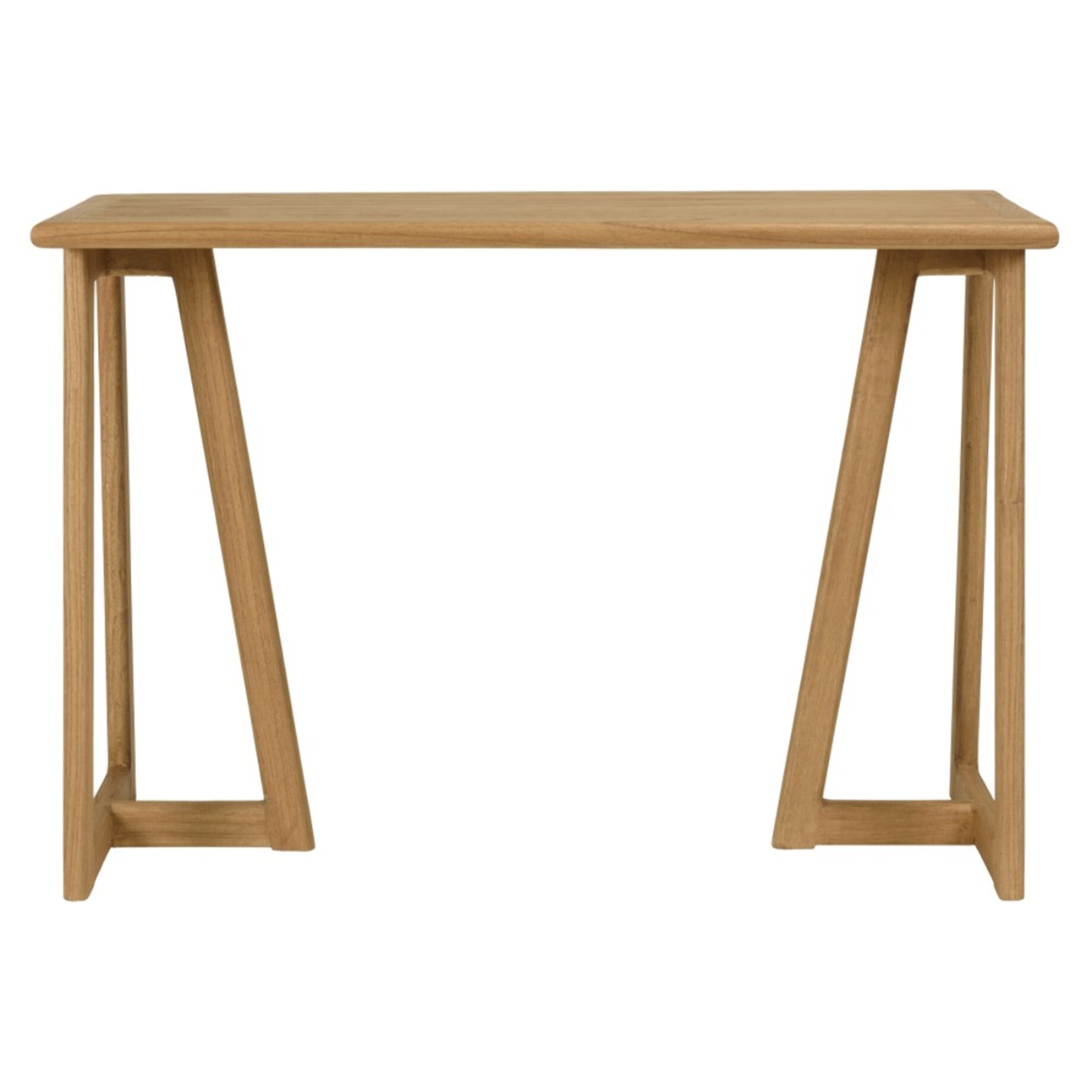AMY - Console 110cm en bois de mindi pieds triangles