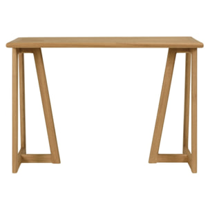 AMY - Console 110cm en bois de mindi pieds triangles