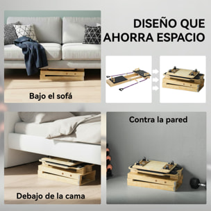 Pilates Reformer, Tabla de Pilates con Bandas de Resistencia, Asas, Rueda Abdominal, Máquina Abdominal Multifuncional para Casa Gimnasio, Entrenamiento de Cuerpo Completo para Mujeres