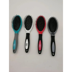 Brosse rubber métal tête ovale