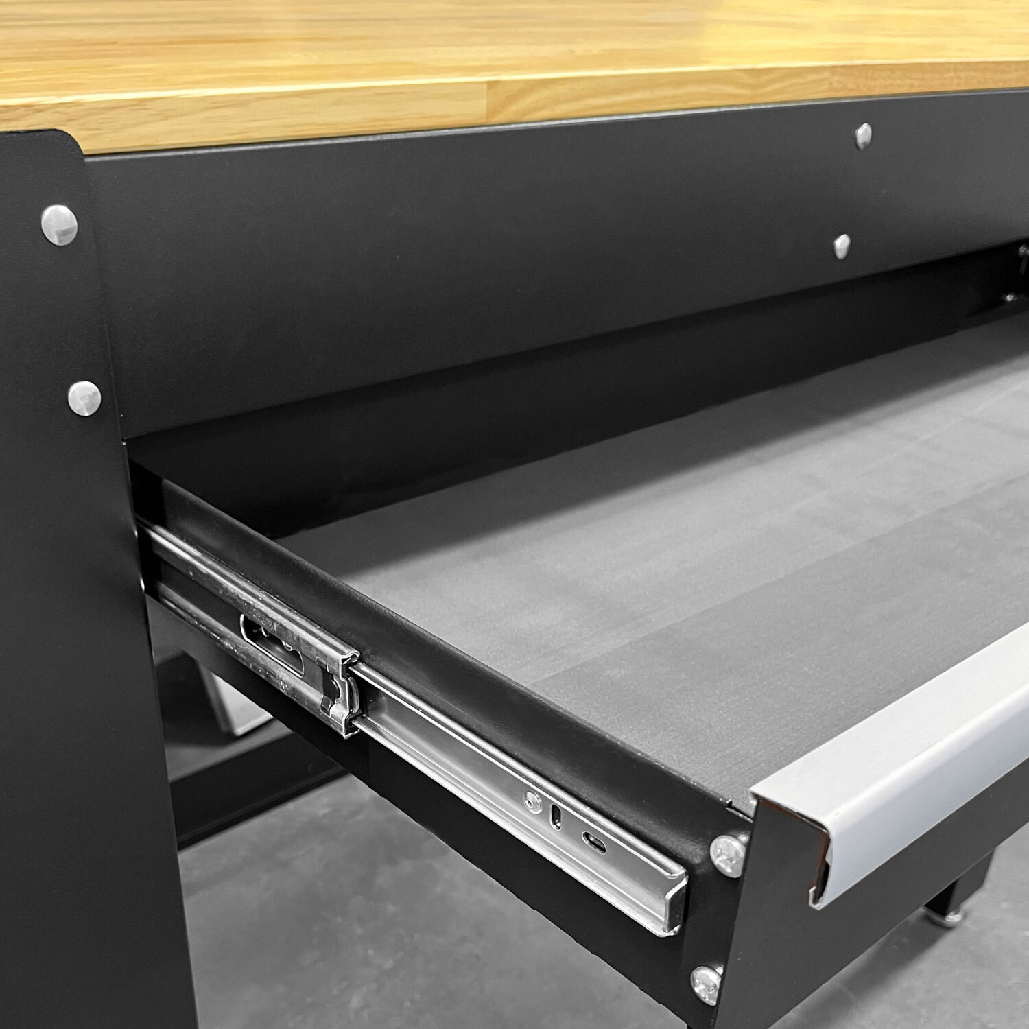 Phoenix TW Series TW4501B Ã©tabli 45 pouces noir avec plateau en hÃ©vÃ©a