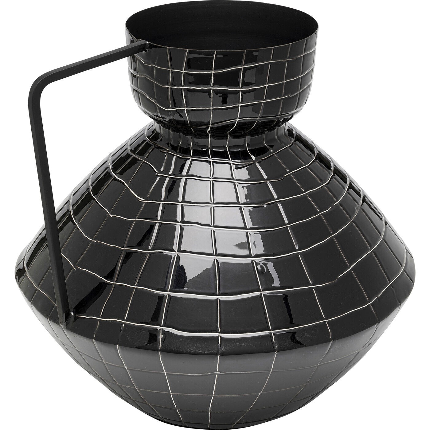 Vase Mesh noir 29cm Kare Design
