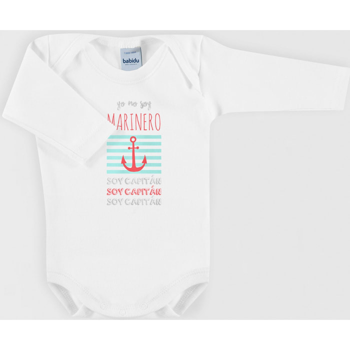 Body bebé manga larga frases americano