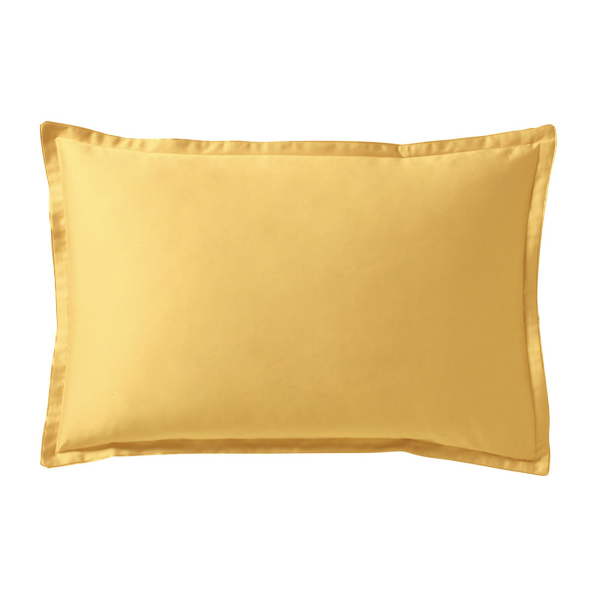 Taie d'oreiller unie en satin de coton bio, TEOPHILE, Or