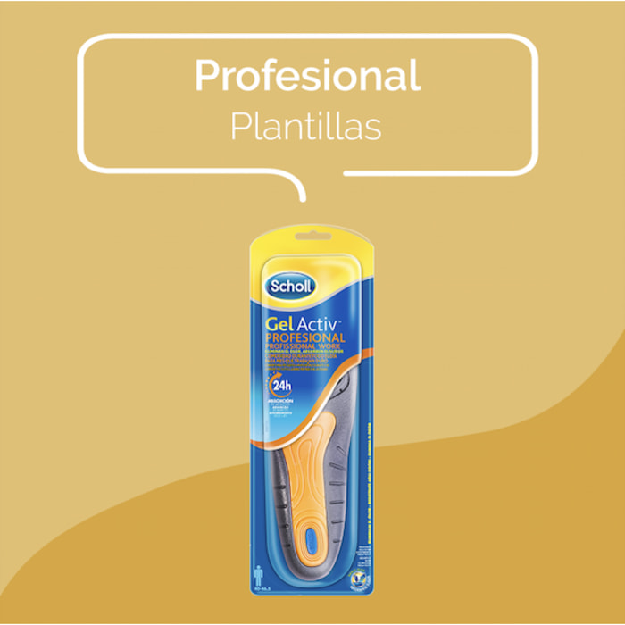 PACK 2 PLANTILLAS GEL ACTIV PROFESIONAL HOMBRE