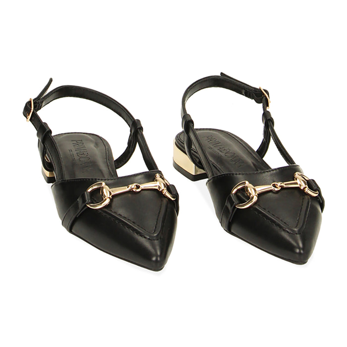 Ballerine slingback nere