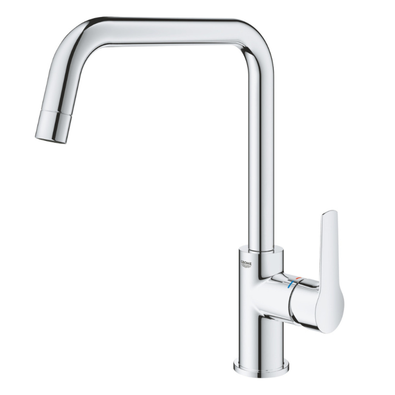 62x44 cm kit évier avec égouttoir réversible en Granite, à encastrer, blanc + mitigeur lavabo/cuisine Grohe Start (SATSE2WG304)