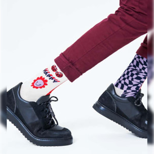 Calcetines half/half allover dots