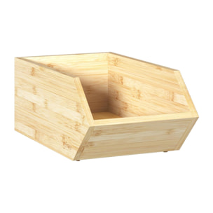 Organizador 1 bandeja bambú modelo mediano