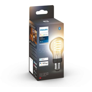 Ampoule LED connectée PHILIPS HUE E27 White Ambiance Filament