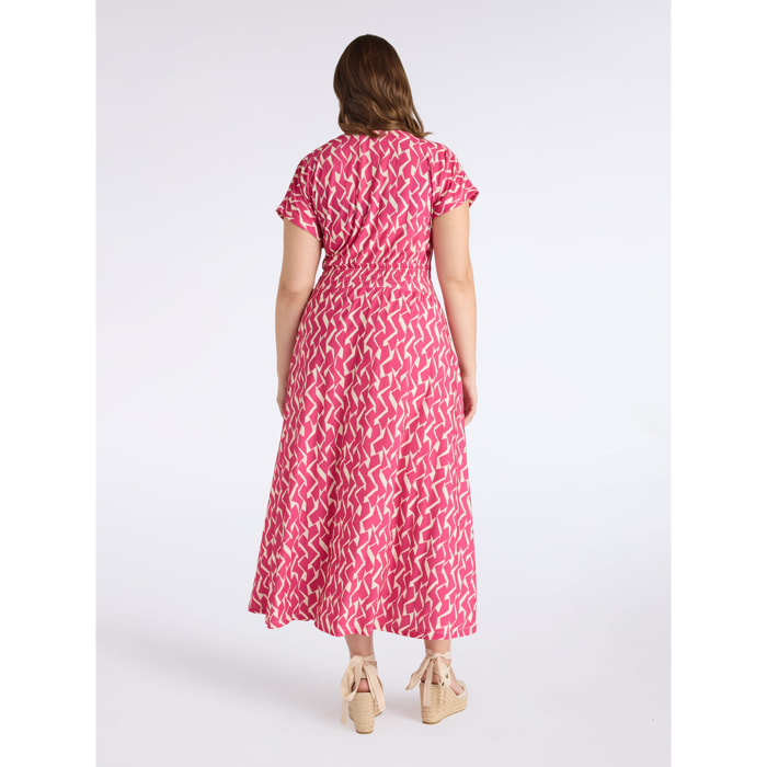 Fiorella Rubino - Vestito lungo stampato - Fucsia