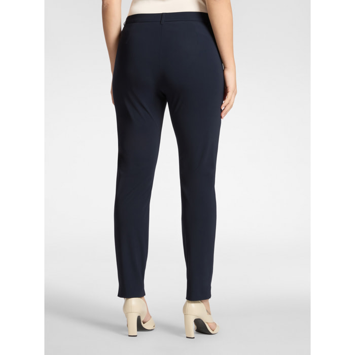 Elena Mirò - Pantaloni chinos in jersey - Blu