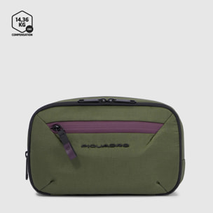 Piquadro Toiletry bag in recycled fabric