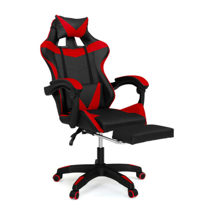 Fauteuil spécial gaming - Noir - rouge